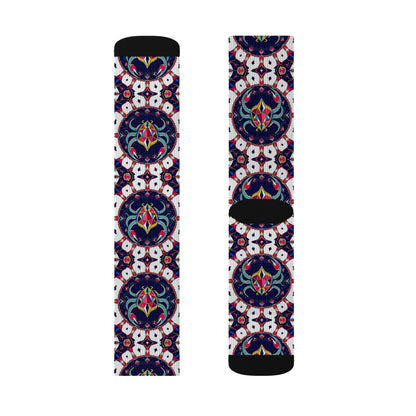 Sublimation Socks, Scorpio, Zodiac, Jewel Pattern