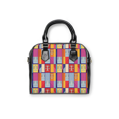 Shoulder Handbag, Libra, Zodiac v1, Shapes Pattern