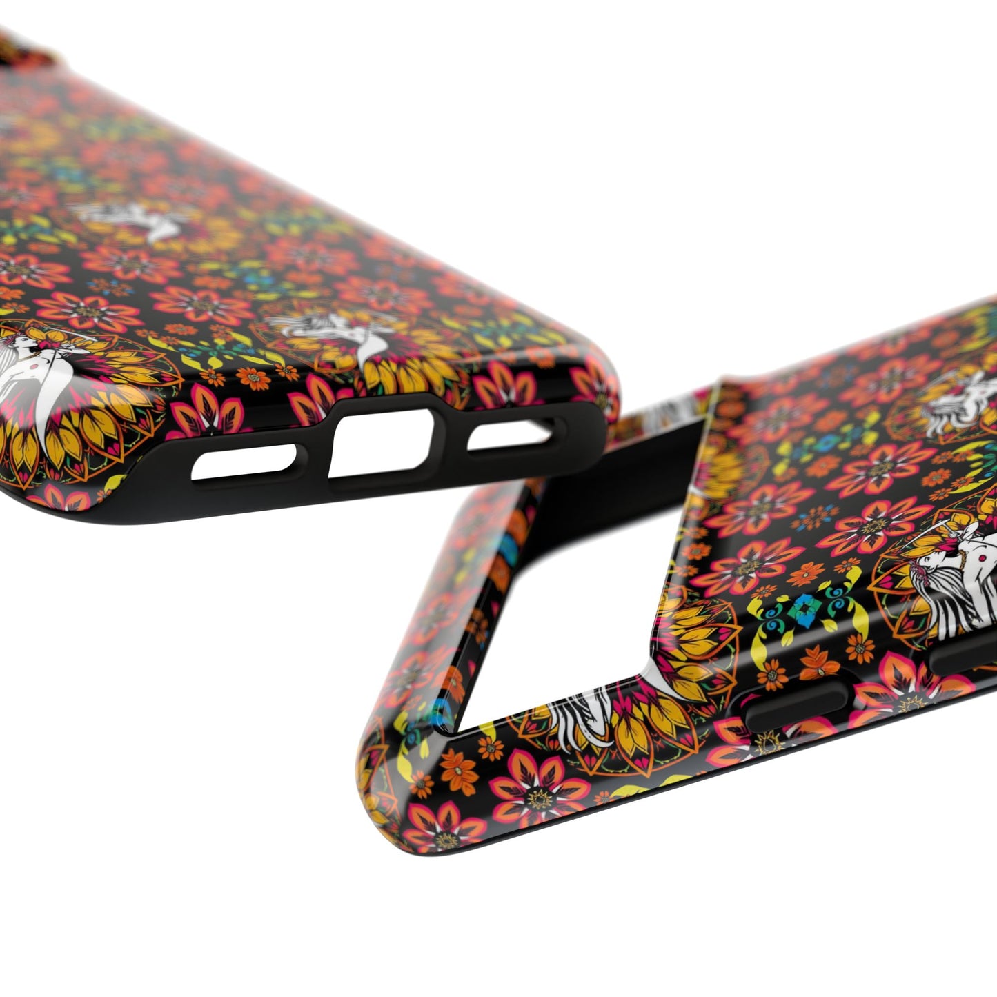 Tough Cases, Sagittarius, Zodiac v2, Flower Pattern