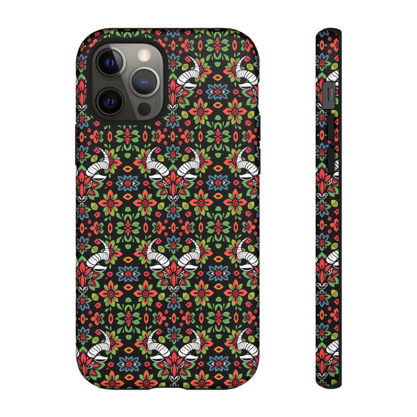 Tough Cases, Taurus, Zodiac v2, Flower Pattern