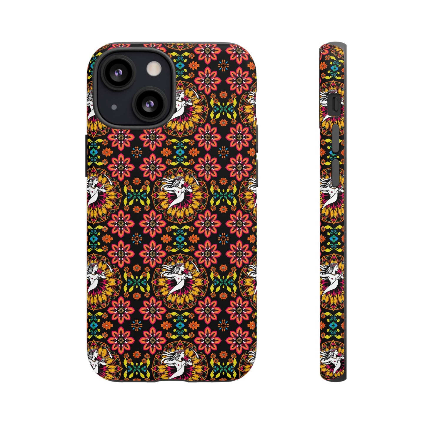 Tough Cases, Sagittarius, Zodiac v2, Flower Pattern