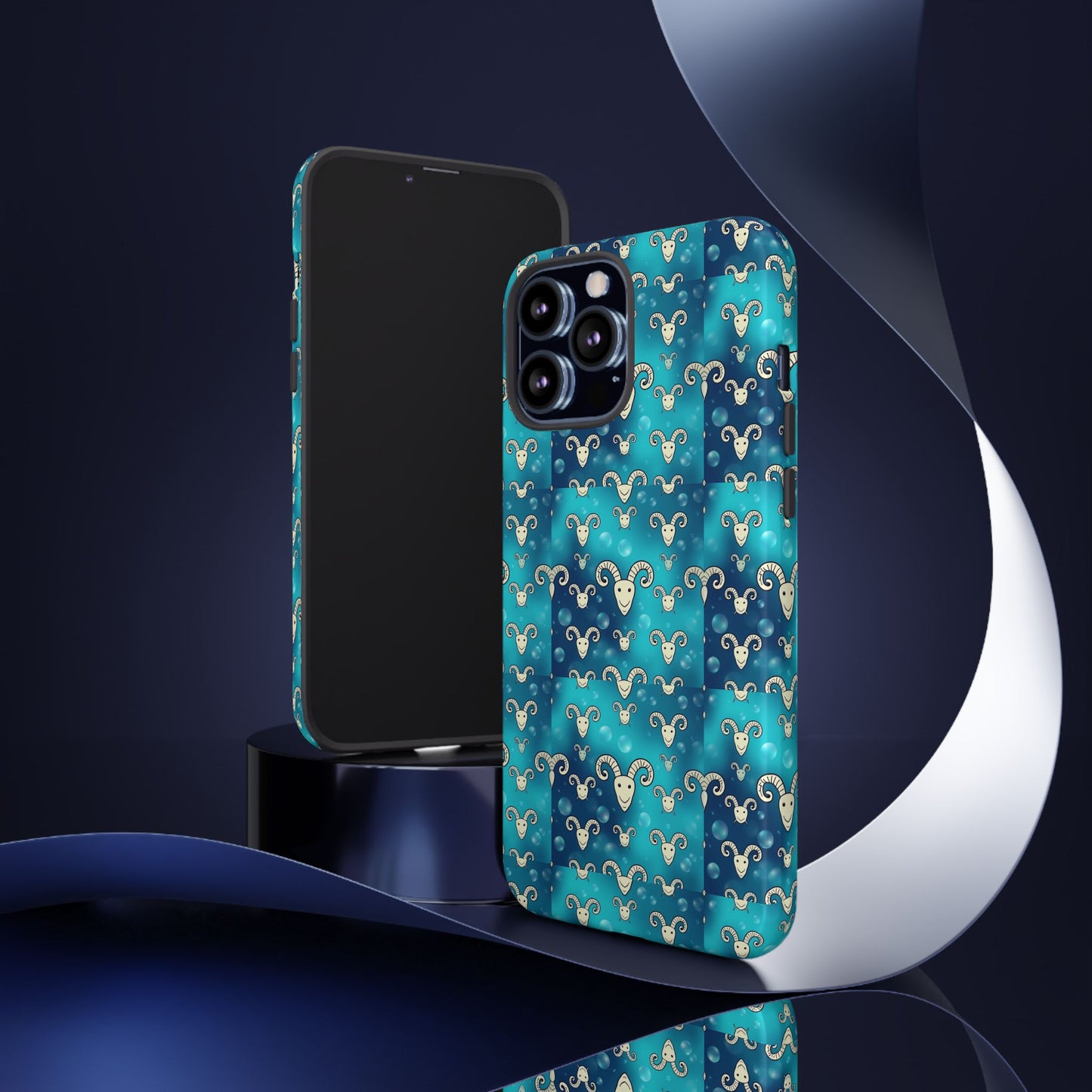 Tough Cases, Aries, Zodiac v1, Bubble Pattern