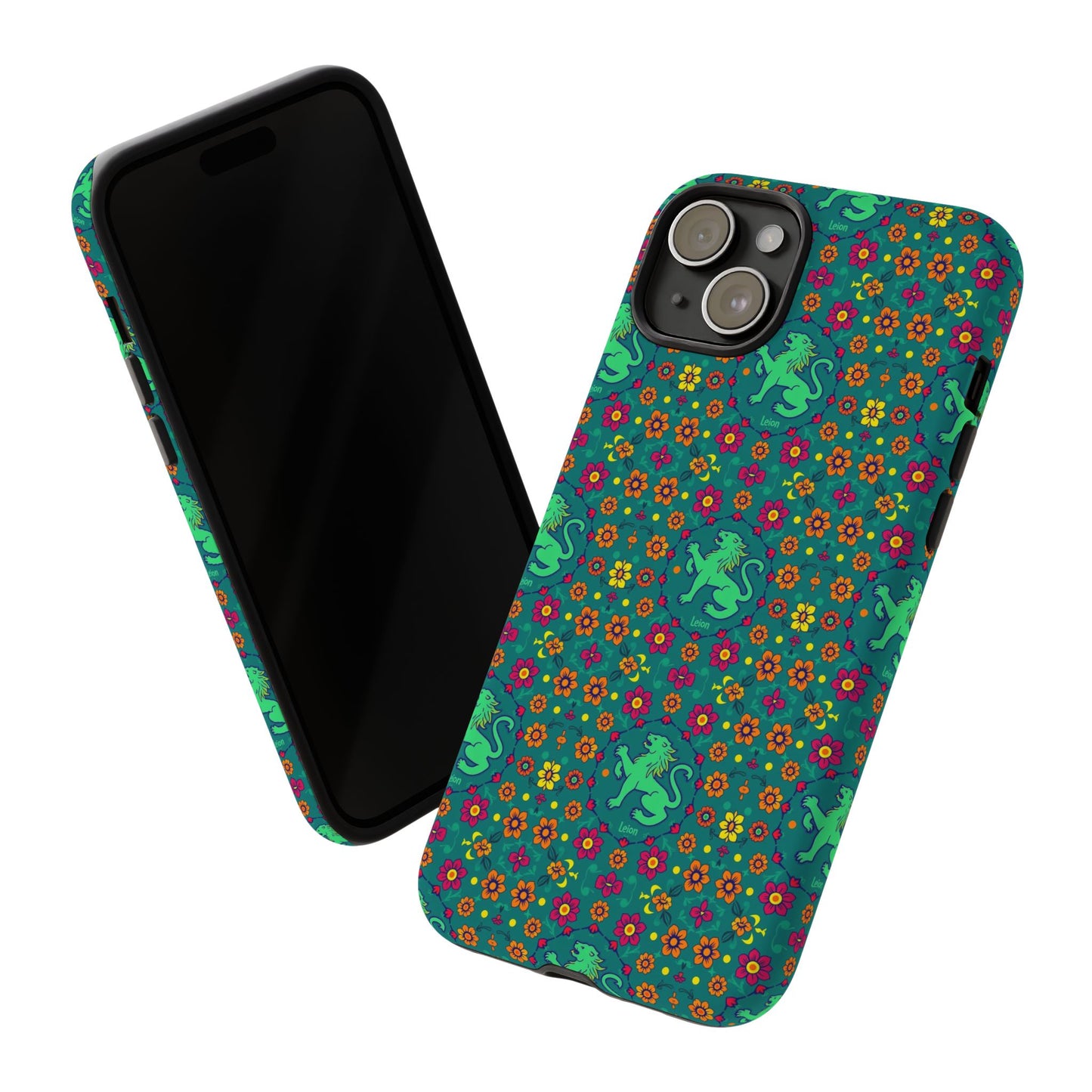Tough Cases, Leo, Zodiac v3, Flower Pattern