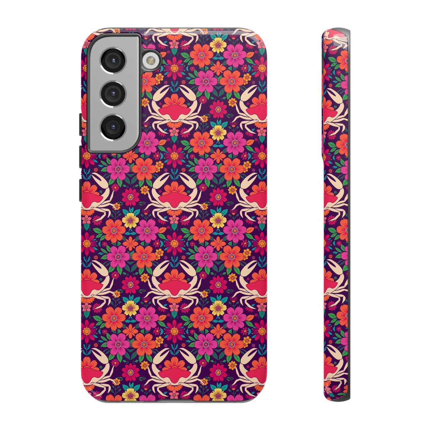 Tough Cases, Cancer, Zodiac v1, Flower Pattern