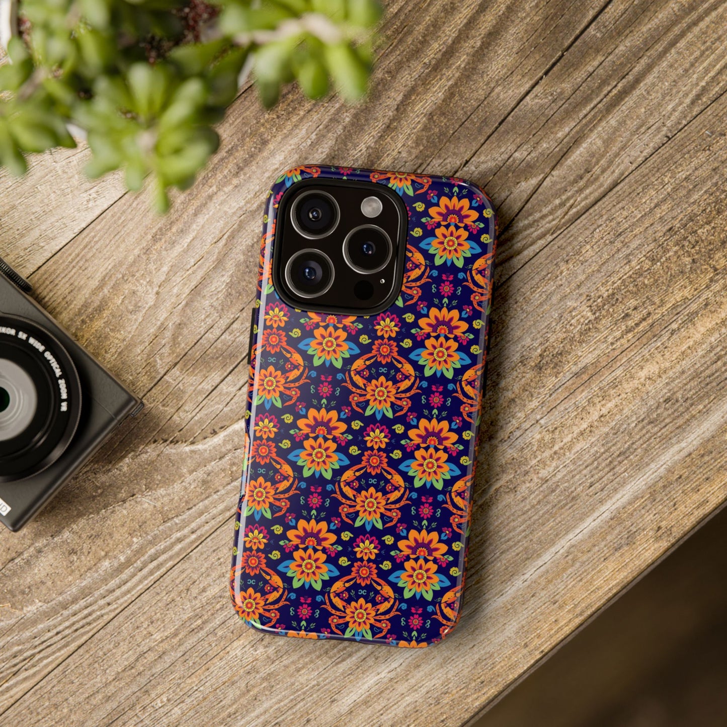 Tough Cases, Cancer, Zodiac, Flower Pattern