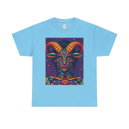 Unisex Heavy Cotton T-Shirt, Taurus, Zodiac v3, Sexy Art