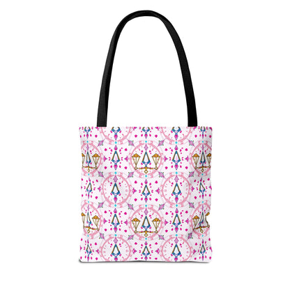 Tote Bag (AOP), Libra, Zodiac, Jewel Pattern