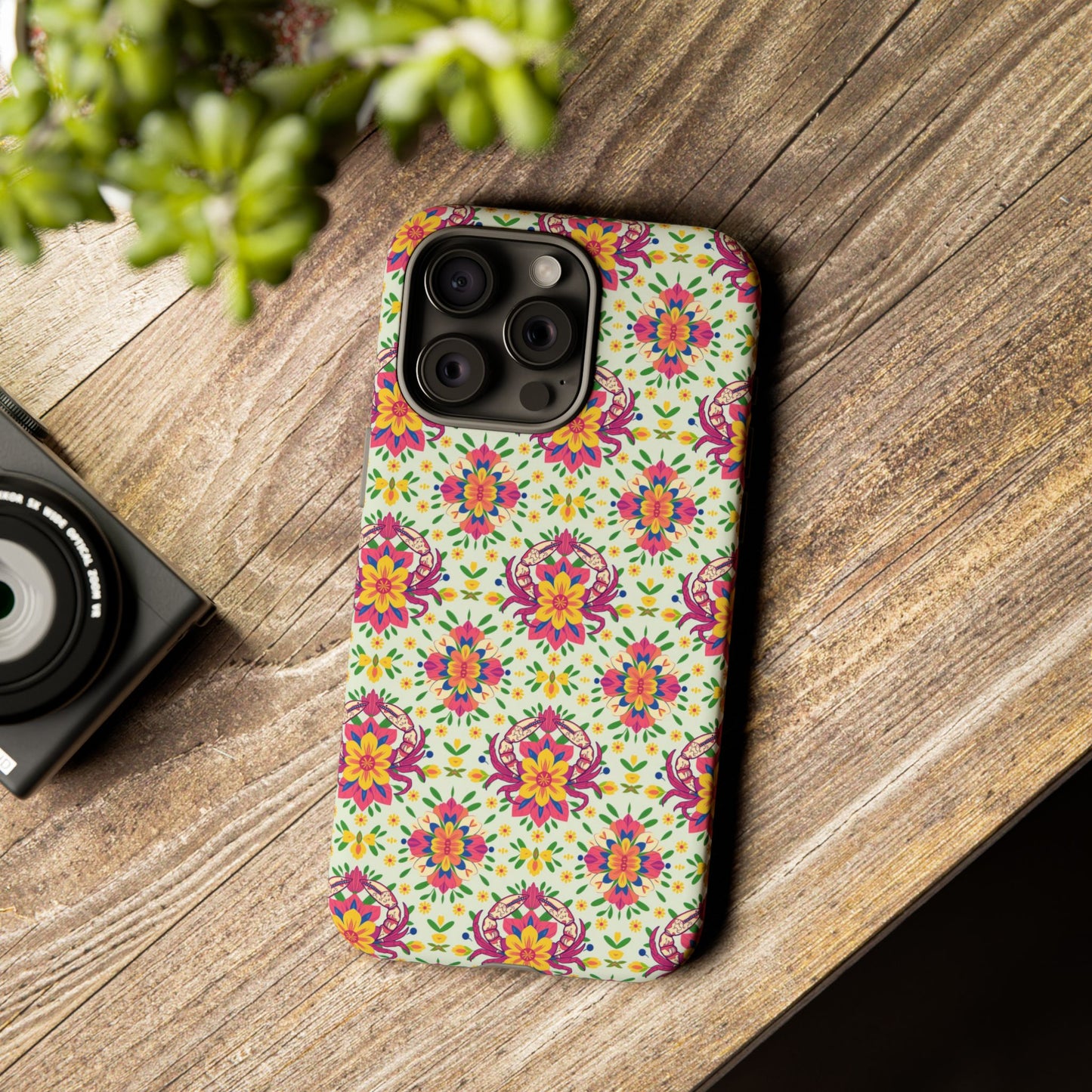 Tough Cases, Cancer, Zodiac v3, Flower Pattern