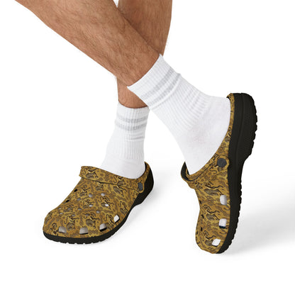 EVA Foam Rubber Shoes, (AOP), Leo, Zodiac v1, Pattern