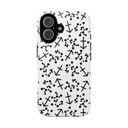Tough Cases with the Sagittarius Zodiac sign for iPhone, Samsung Galaxy, and Google Pixel devices