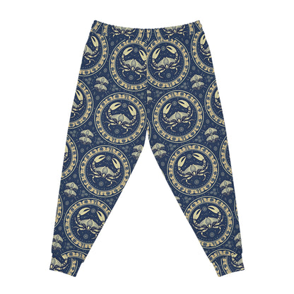 Athletic Joggers, Zodiac Design, Pattern v1, Cancer, AOP
