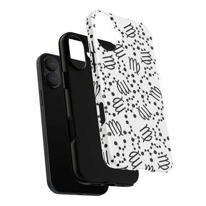 Tough Cases with the Virgo Zodiac sign for iPhone, Samsung Galaxy, and Google Pixel devices