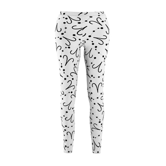 Women's Zodiac Cut & Sew Casual Leggings Aries Zodiac sign