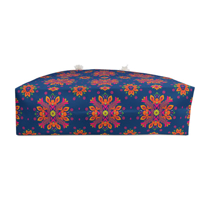 Weekender Bag, Gemini, Zodiac v2, Flower Pattern