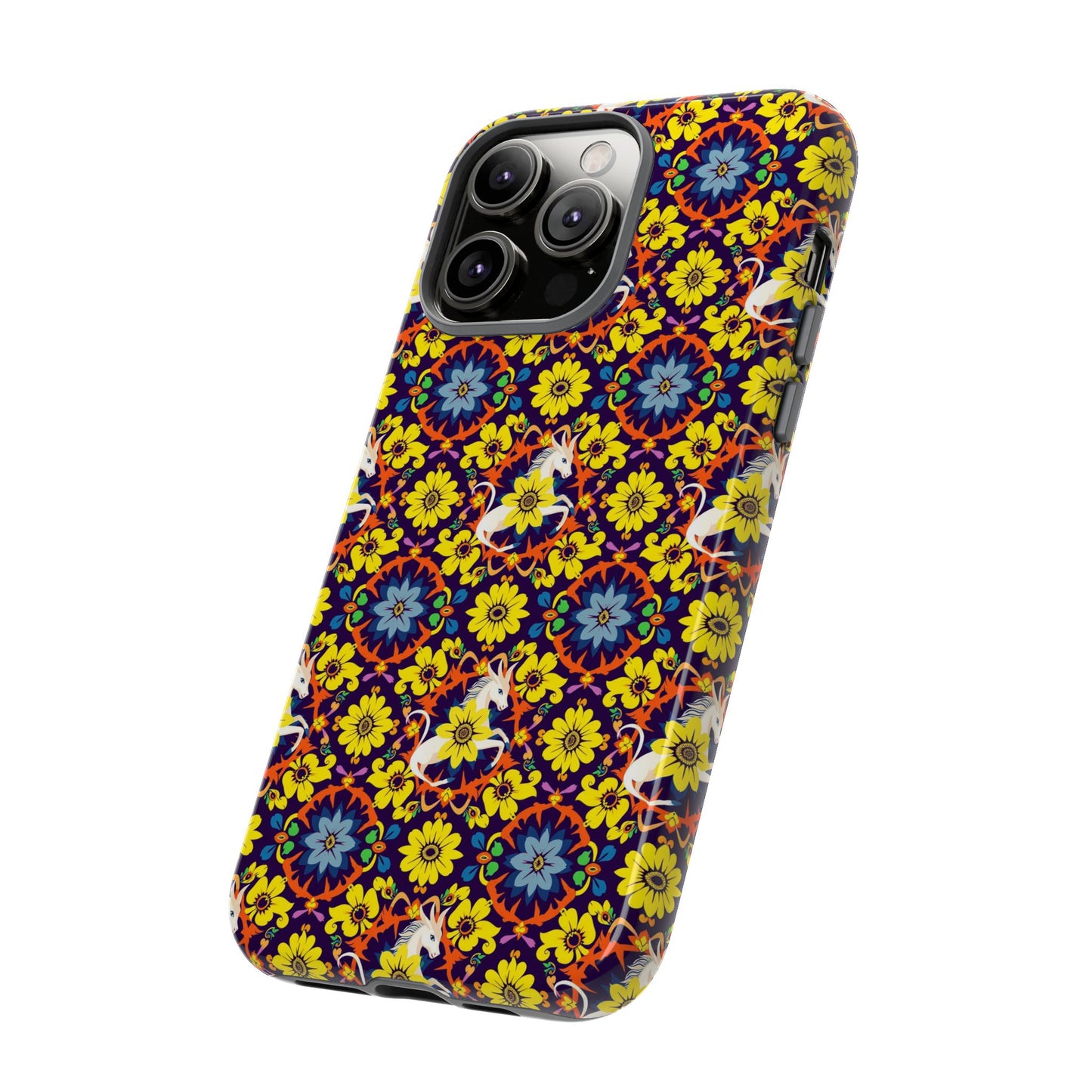 Tough Cases, Aquarius, Zodiac v3, Flower Pattern