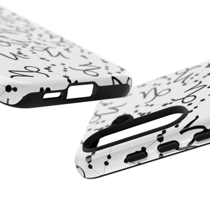 Tough Cases with the Capricorn Zodiac sign for iPhone, Samsung Galaxy, and Google Pixel devices