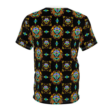 Unisex Cut & Sew T-Shirt, (AOP), Scorpio, Zodiac, Jewels Pattern