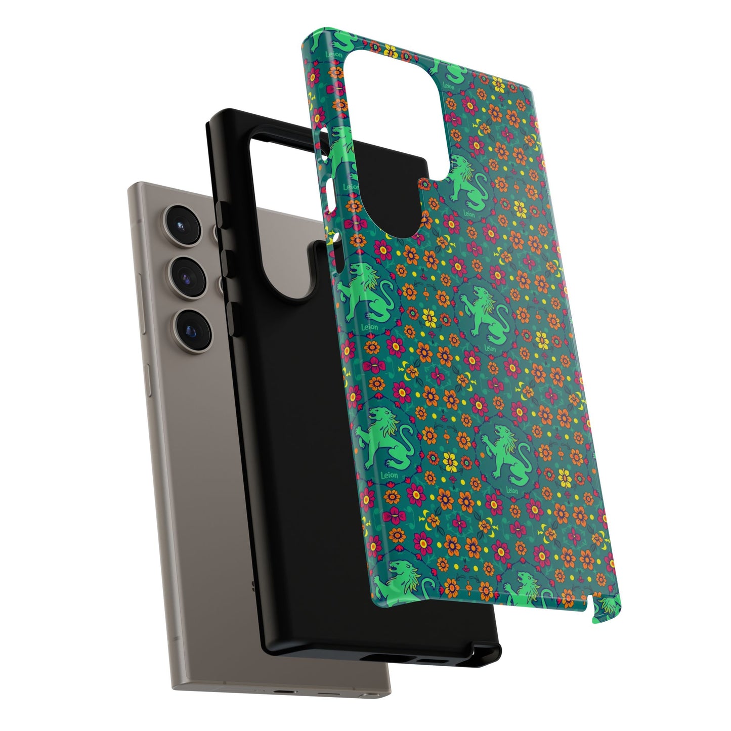 Tough Cases, Leo, Zodiac v3, Flower Pattern