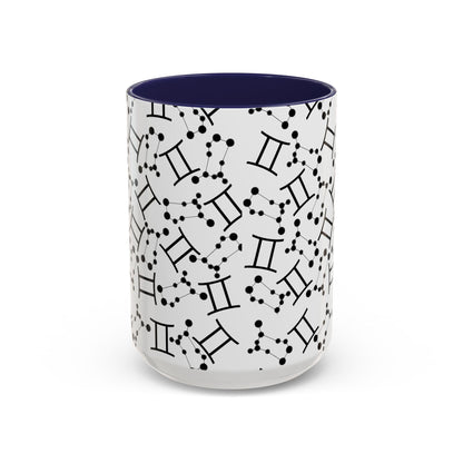 Accent Coffee Mug with the Gemini sign (11, 15oz)