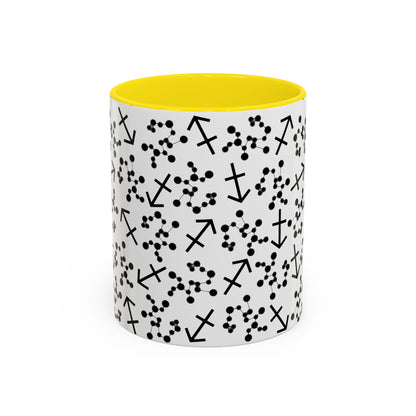 Accent Coffee Mug with the Sagittarius sign (11, 15oz)