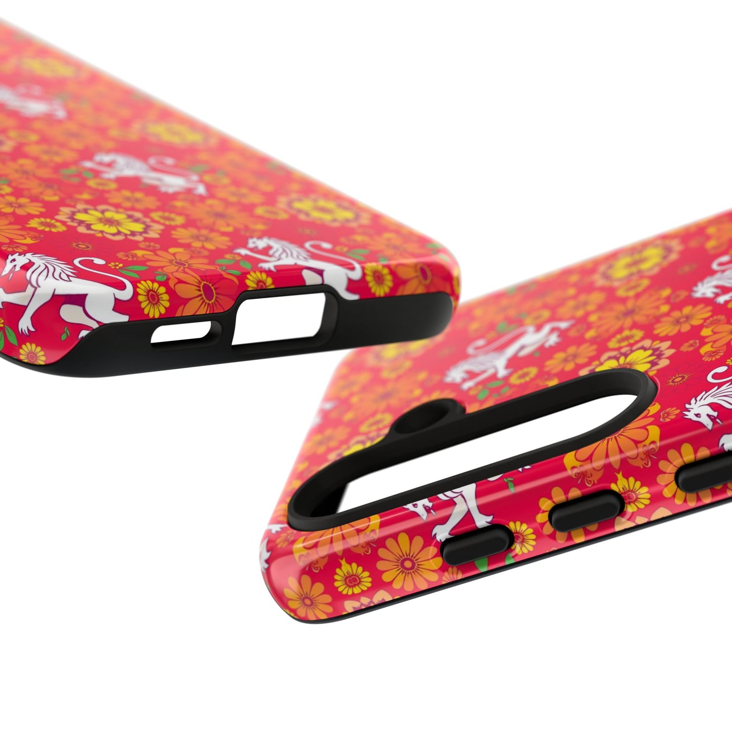 Tough Cases, Leo, Zodiac v4, Flower Pattern