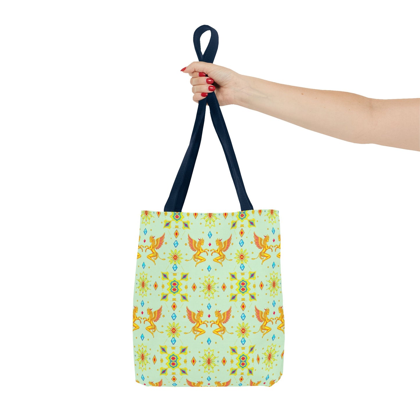 Tote Bag (AOP), Gemini, Zodiac v1, Jewel Pattern