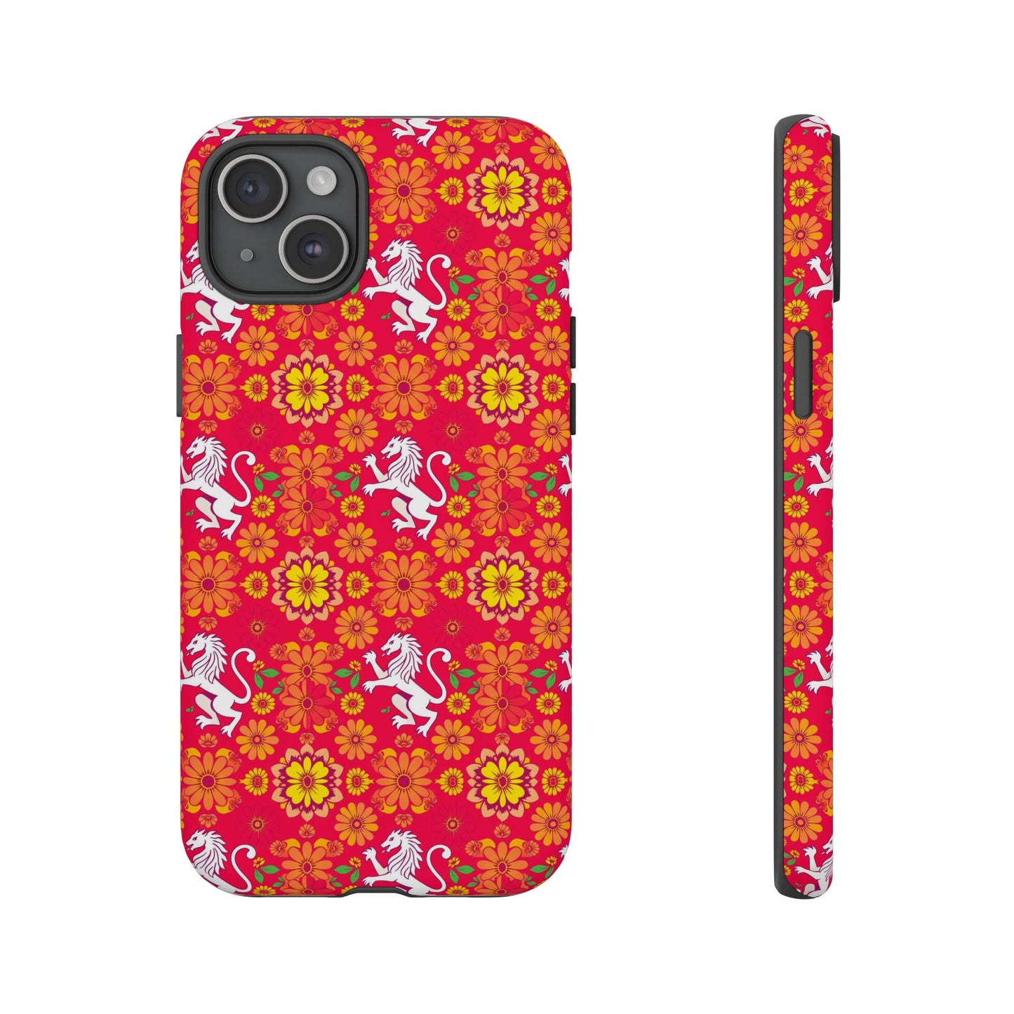 Tough Cases, Leo, Zodiac v4, Flower Pattern