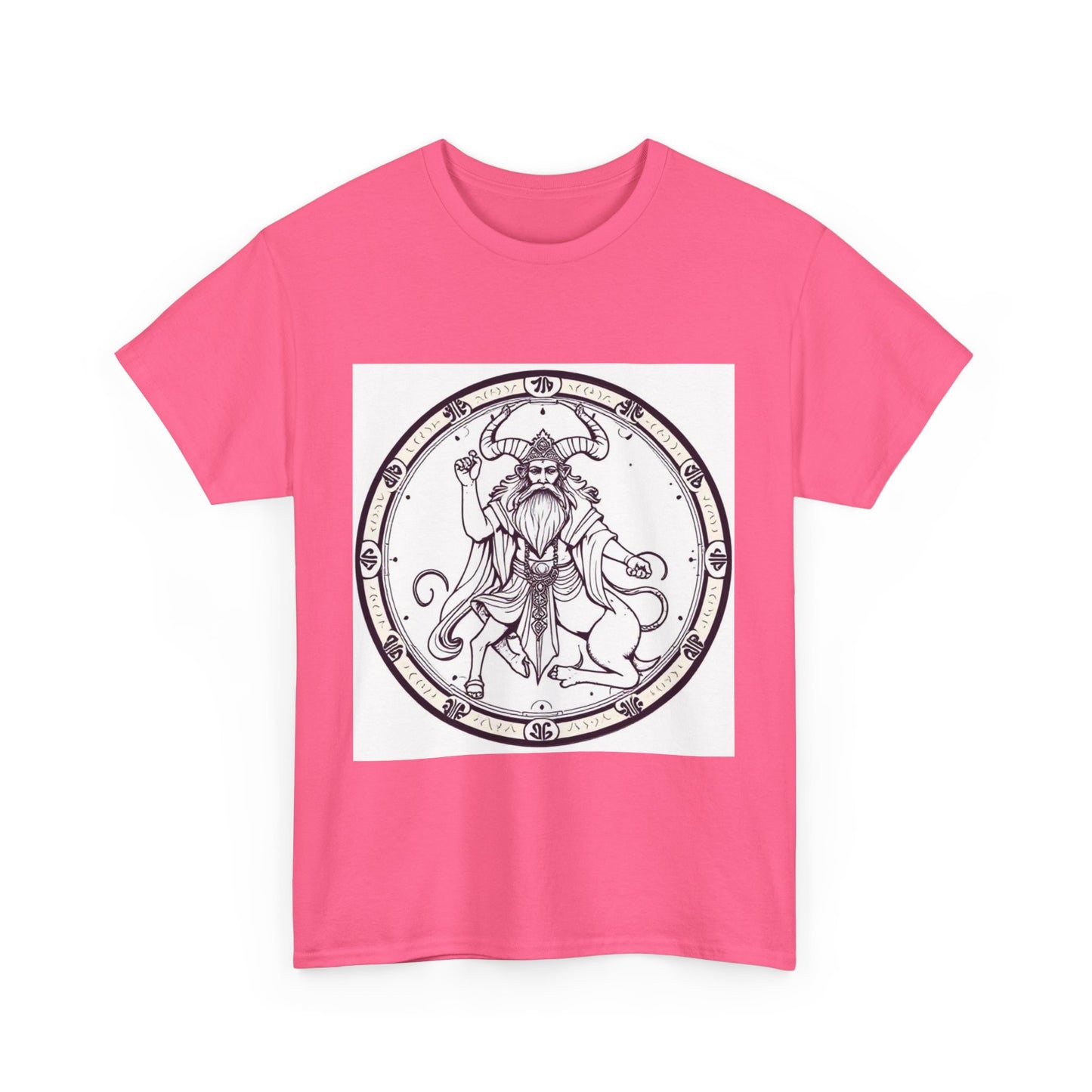 Unisex Heavy Cotton T-Shirt, Bull Centaur, Taurus Zodiac Design