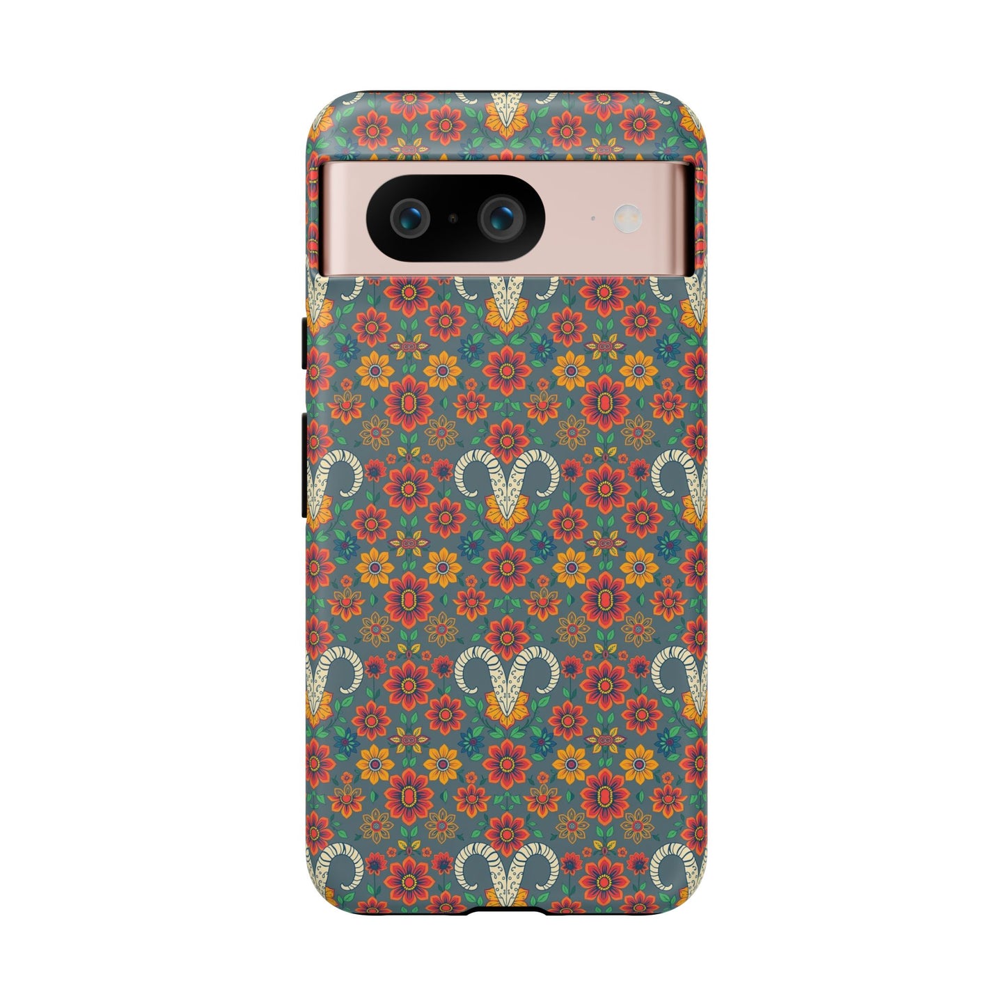 Tough Cases, Aries, Zodiac v3, Flower Pattern
