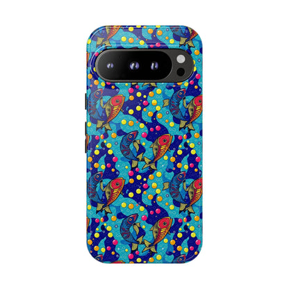 Tough Cases, Pisces, Zodiac v2, Bubble Pattern