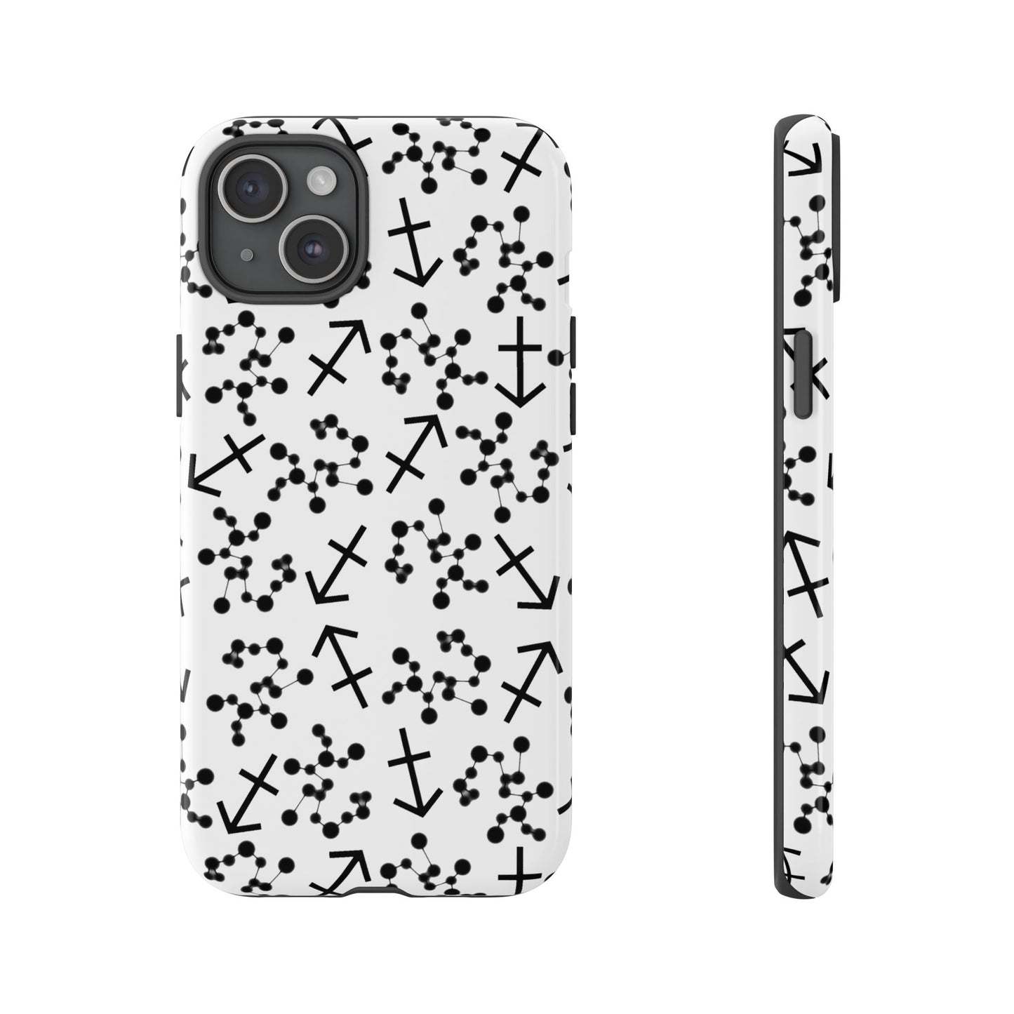 Tough Cases with the Sagittarius Zodiac sign for iPhone, Samsung Galaxy, and Google Pixel devices