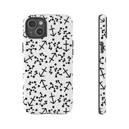 Tough Cases with the Sagittarius Zodiac sign for iPhone, Samsung Galaxy, and Google Pixel devices