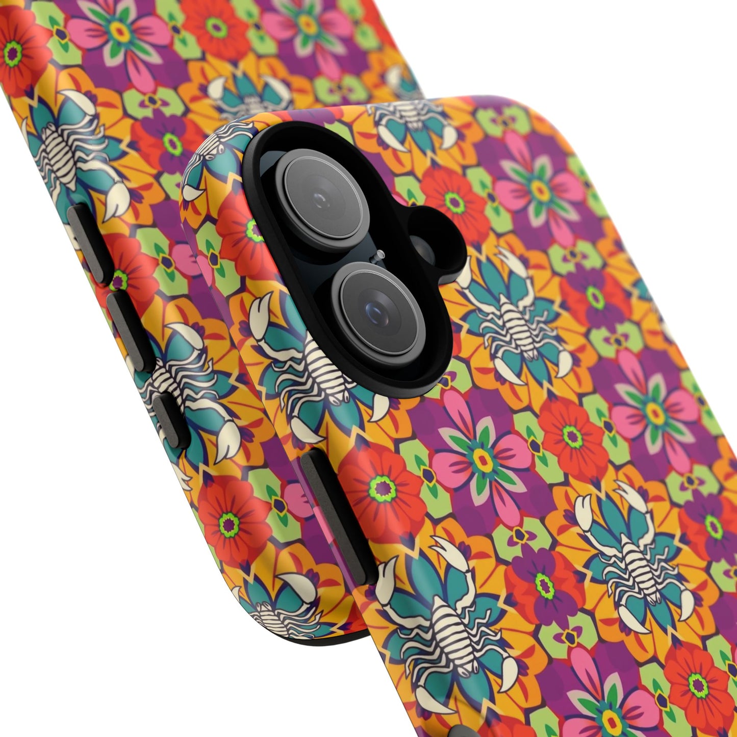 Tough Cases, Scorpio, Zodiac v3, Flower Pattern