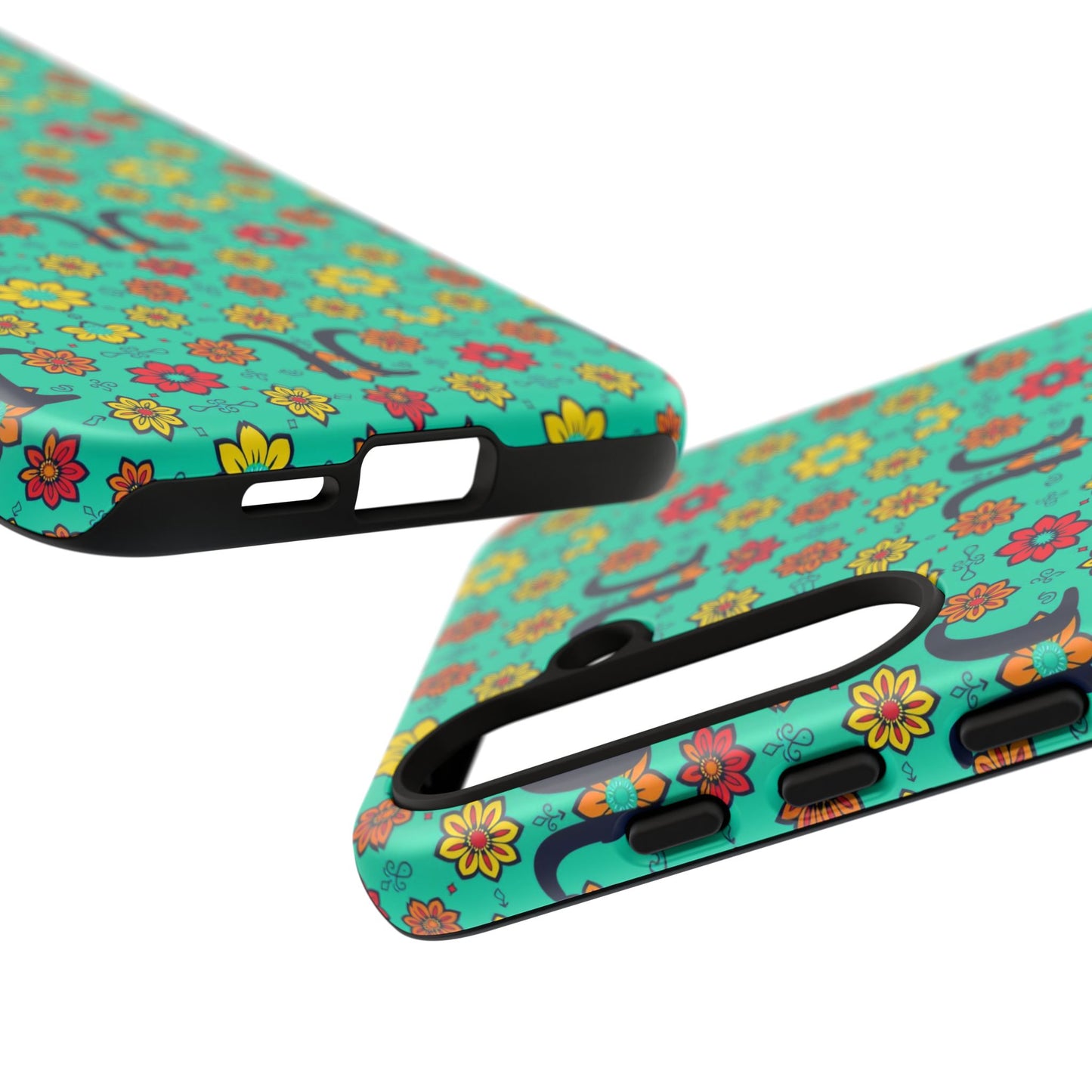 Tough Cases, Aquarius, Zodiac v2, Flower Pattern