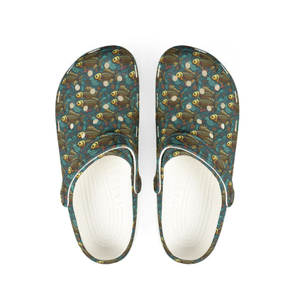 EVA Foam Rubber Shoes, (AOP), Pisces, Zodiac v1, Pattern