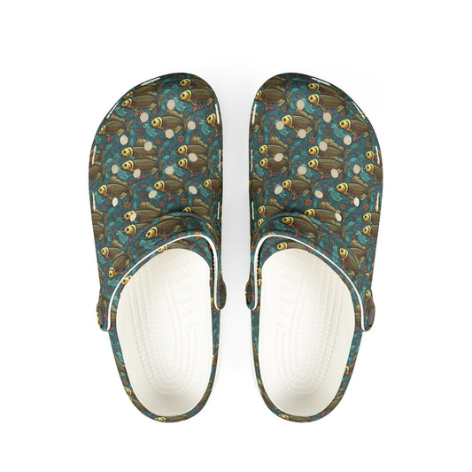 EVA Foam Rubber Shoes, (AOP), Pisces, Zodiac v1, Pattern