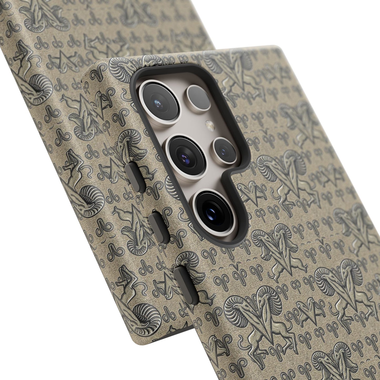 Tough Cases, Aries, Zodiac, Metal Pattern