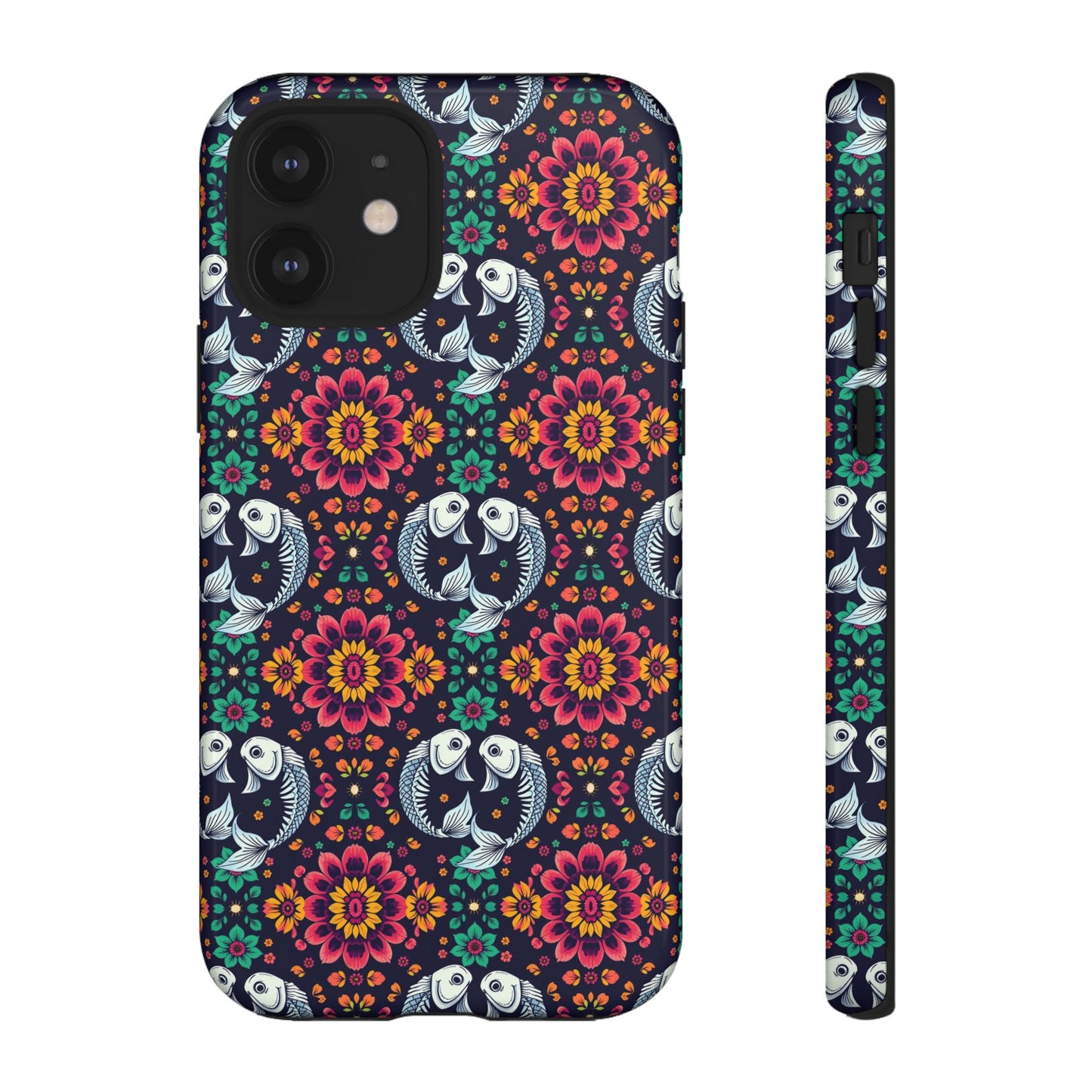 Tough Cases, Pisces, Zodiac v4, Flower Pattern