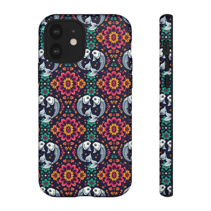 Tough Cases, Pisces, Zodiac v4, Flower Pattern