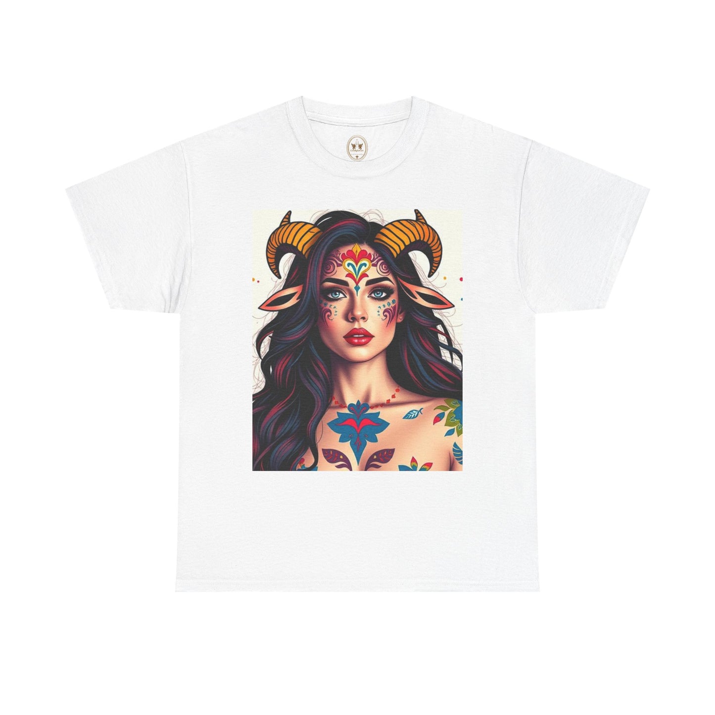 Unisex Heavy Cotton T-Shirt, Taurus, Zodiac v1, Sexy Art