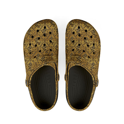 EVA Foam Rubber Shoes, (AOP), Leo, Zodiac v1, Pattern