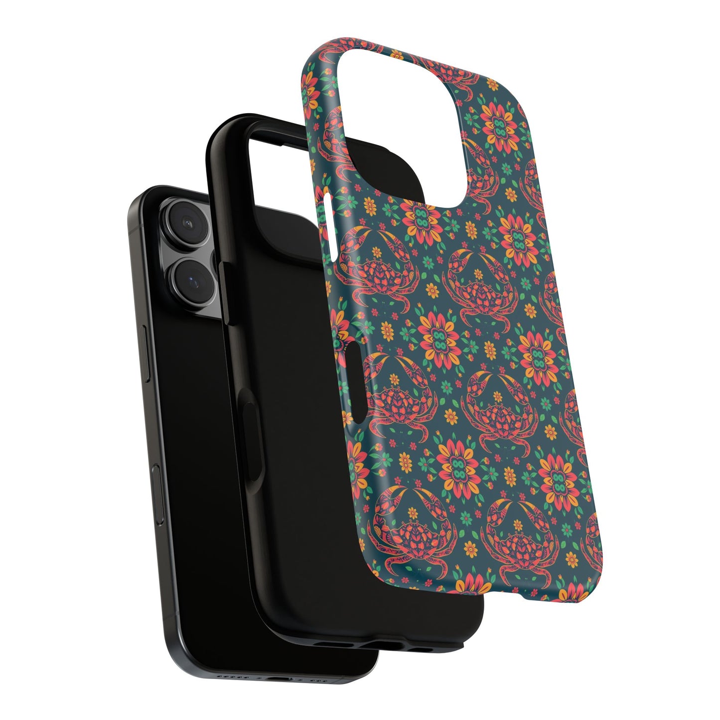 Tough Cases, Cancer, Zodiac v4, Flower Pattern