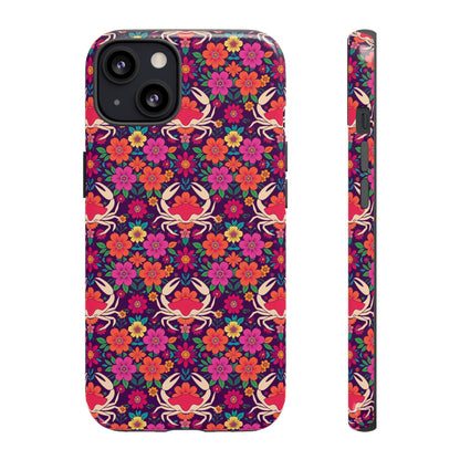 Tough Cases, Cancer, Zodiac v1, Flower Pattern