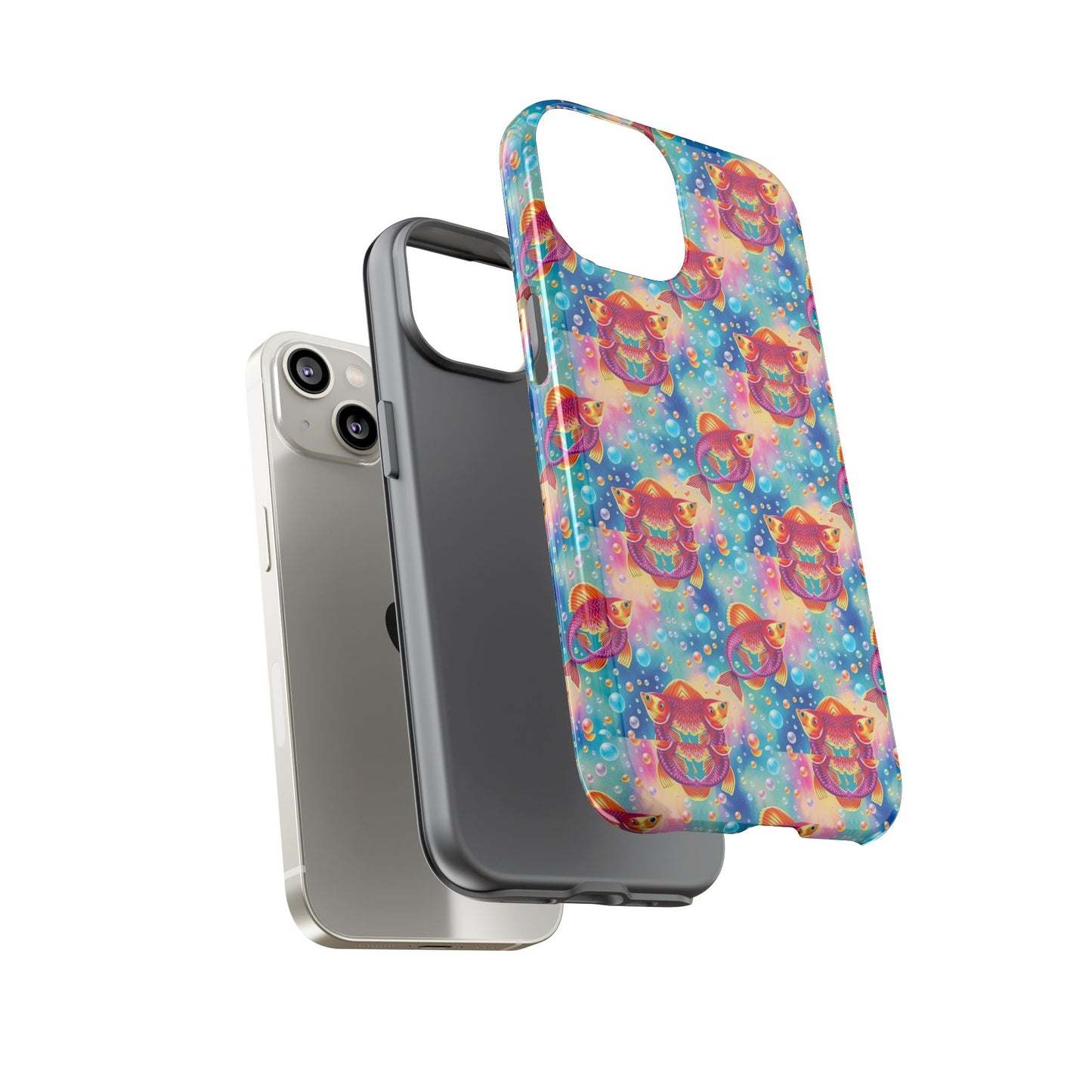 Tough Cases, Pisces, Zodiac v1, Bubble Pattern