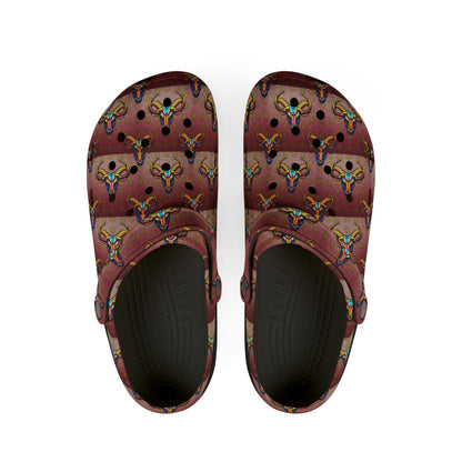 EVA Foam Rubber Shoes, (AOP), Taurus, Zodiac, Pattern
