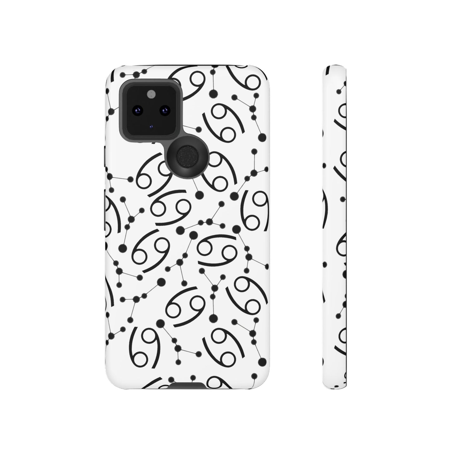 Tough Cases with the Cancer Zodiac sign for iPhone, Samsung Galaxy, and Google Pixel devices
