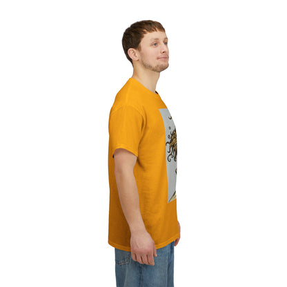 Unisex Heavy Cotton T-Shirt, Capricorn God v3, Zodiac Design