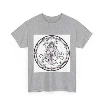 Unisex Heavy Cotton T-Shirt, Bull Centaur v1, Taurus Zodiac Design