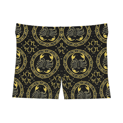 Women's Shorts, AOP, Scorpio, Zodiac v1, Pattern