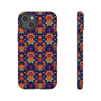 Tough Cases, Cancer, Zodiac, Flower Pattern
